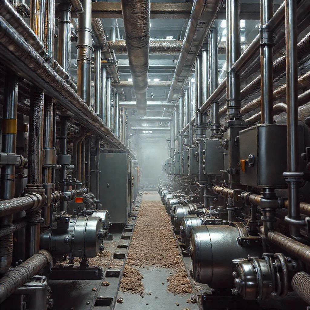 Пневмотранспорт пыли газоочисток