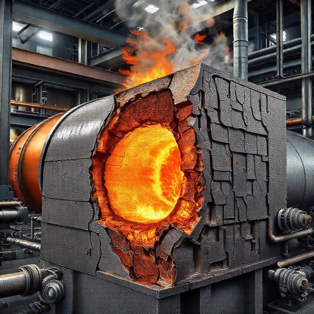 Причины прогорания стенки кессонированного газохода конвертера Причины прогорания стенки кессонированного газохода конвертера