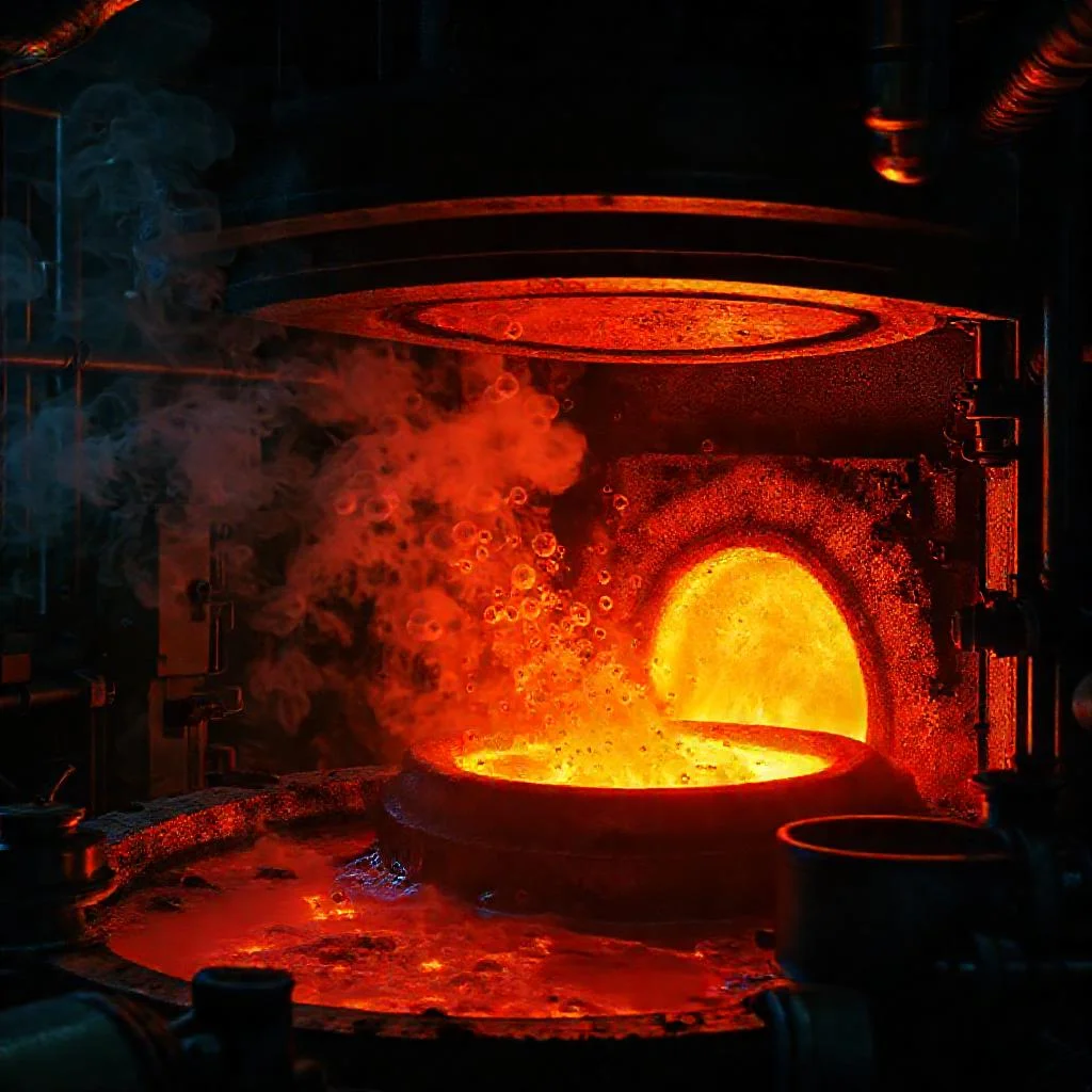 Дегазация расплавов гексахлорэтаном: очистка металлов